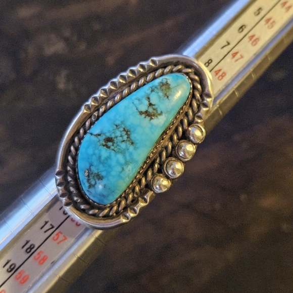 Large Navajo Vintage Turquoise Ring